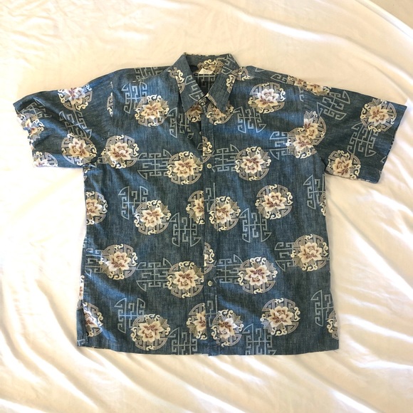 LOT OF THREE (3) XL FLORAL PRINT COOKE STREET COTTON HAWAIIAN SHIRTS (EUC) - Picture 2 of 9